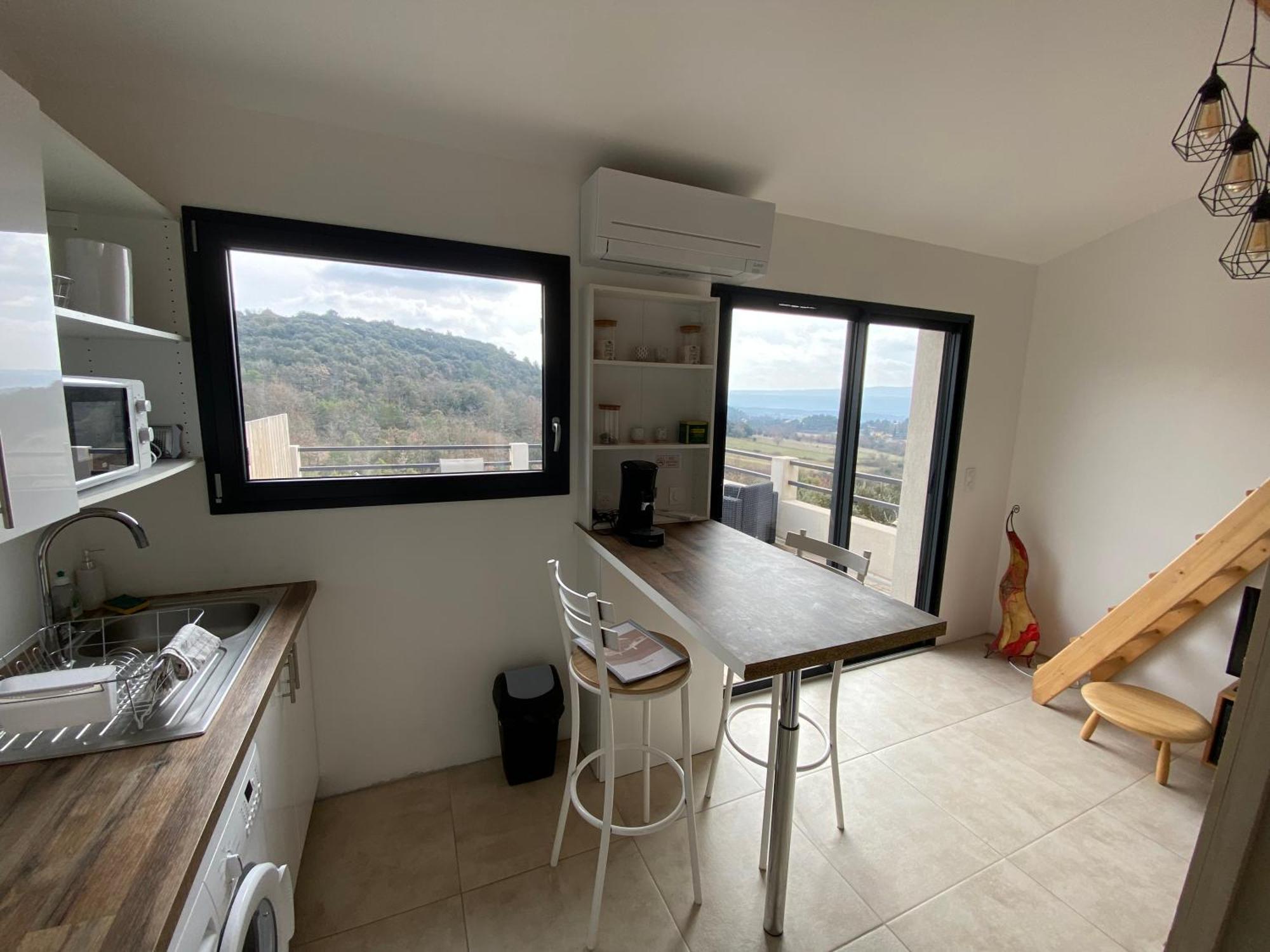 Studio Au Calme, Grande Terrasse Avec Vue Vallee Ginasservis Eksteriør bilde